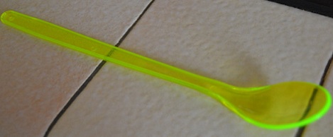 pulsera neon plastico cuchara