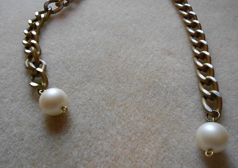 collar de perlas casero